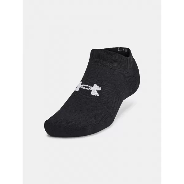  Socken UNDER ARMOUR UNISEX UA TC NO SHOW (3 PÁRY) 1386313-001 SCHWARZ 