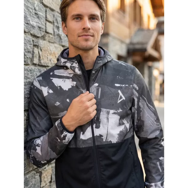  Premium-Softshelljacke für Herren ALTISPORT VOJ/ALM125JACK01 MASKE/SCHWARZ 