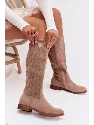 Damenstiefel S.BARSKI HY61-8022 BEIGE