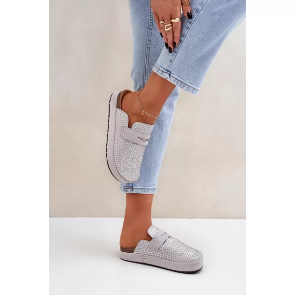  Damenhausschuhe BOTO DEORANI 35467 SILBER 