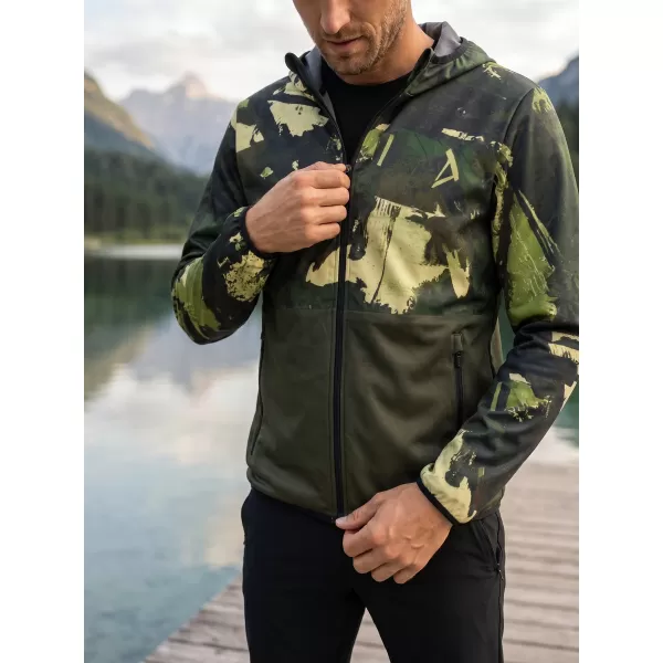  Premium-Softshelljacke für Herren ALTISPORT VOJ/ALM125JACK01 MASKE/GRN 