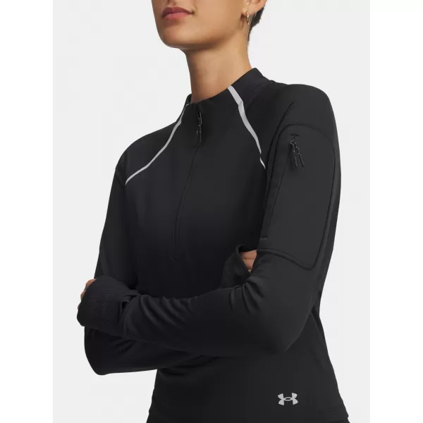  Damen-T-Shirt UNDER ARMOUR UA VELOCITI PRO CW HALF ZIP 6004015-001 SCHWARZ 