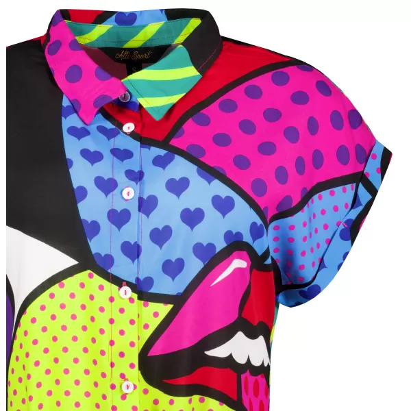  Kleid ALTISPORT HANNYA ROSA MUSTER 