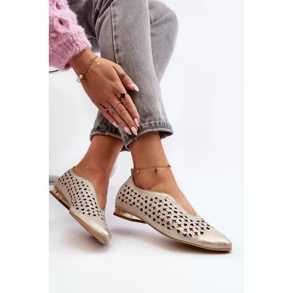  Ballerinas für Damen ZAZOO 2883 GOLD 