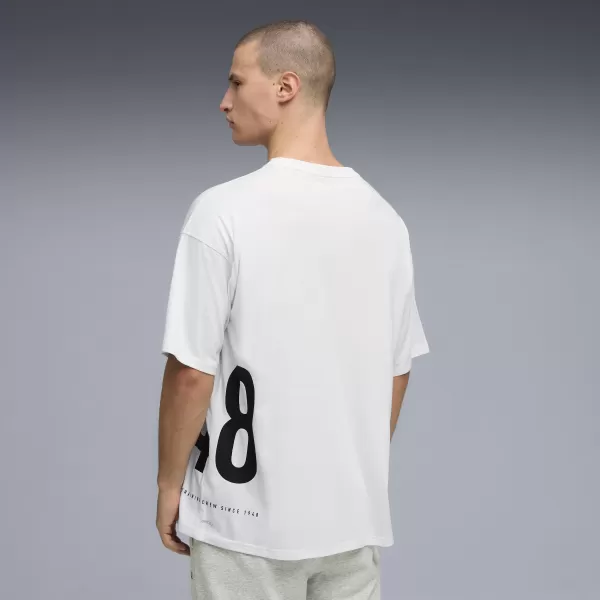  Herren-T-Shirt PUMA M GRAPHIC OVERSIZED TEE 528528_02 PUMA WEIß 
