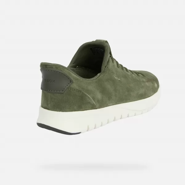  Herren-Sneaker GEOX FLEXTRIDE PLUS FAST IN G014646 KHAKI 