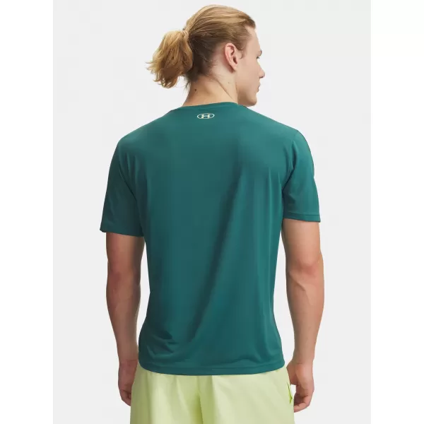  Herren-T-Shirt UNDER ARMOUR UA TECH TAPING SS 6012356-339 GRÜN 