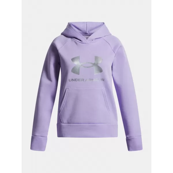  Sweatshirt für Mädchen UNDER ARMOUR UA RIVAL FLC SHIMMER HDY 6004118-538 LILA 