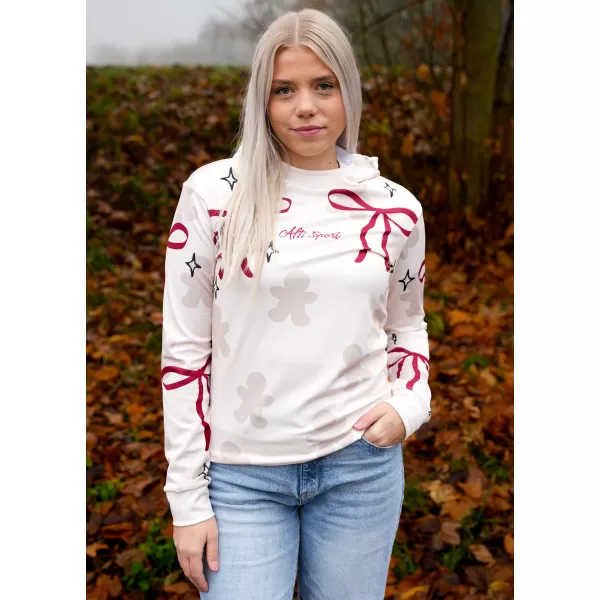  Premium-Weihnachts-Sweatshirt für Damen ALTISPORT VOJ/ALWVN10MI01 CREMIG 