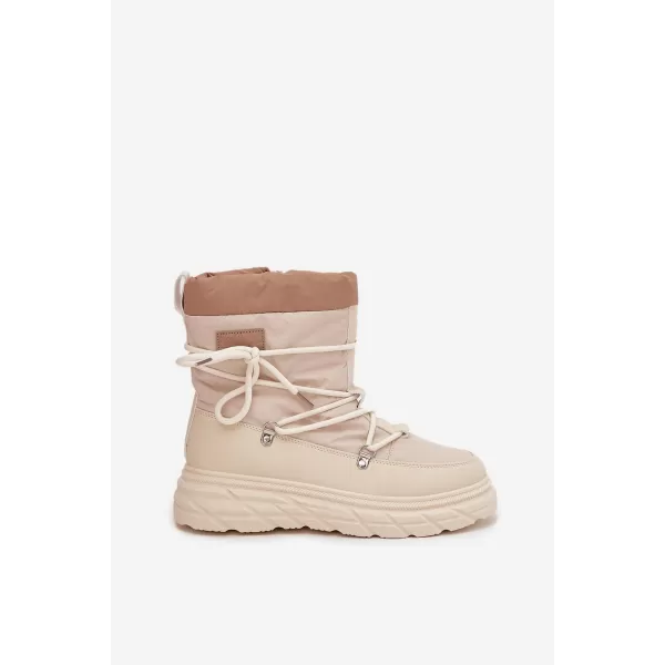  Winterstiefel für Damen LEE COOPER LCJ-25-44-3931 BEIGE 