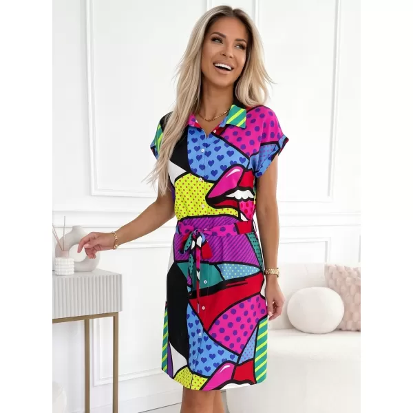  Kleid ALTISPORT HANNYA ROSA MUSTER 
