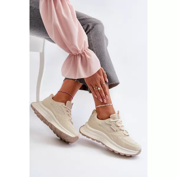  Damen-Sneaker BIG STAR NN274A105 BEIGE Big Star Shoes 