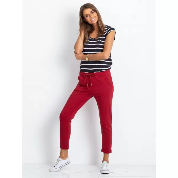  Damen-Jogginghose BASIC FEEL GOOD RV-DR-3589.06X BURGUND 