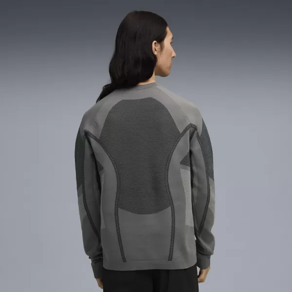  Herren-Sweatshirt PUMA X SAN SAN GEAR KNIT LS 632549-08 KÜHLES MITTELGRAU 