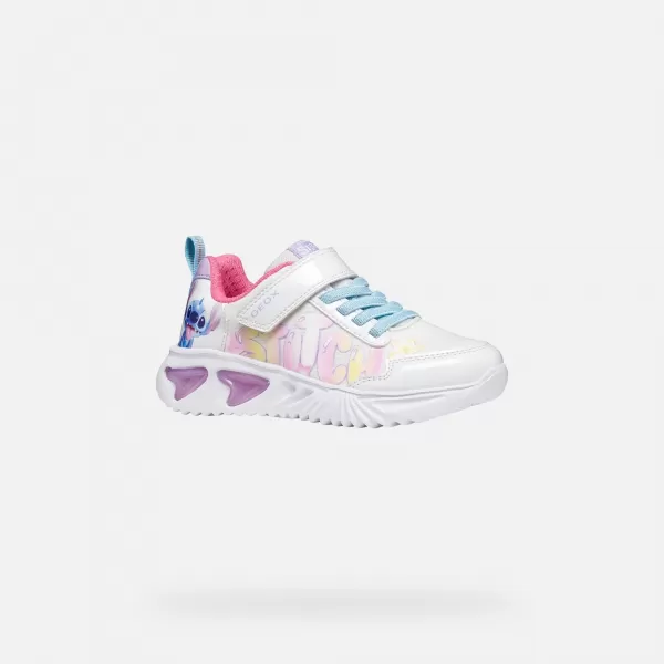  Mädchen-Sneaker GEOX ASSISTER J65E9B0AN02C0653 WEIß 
