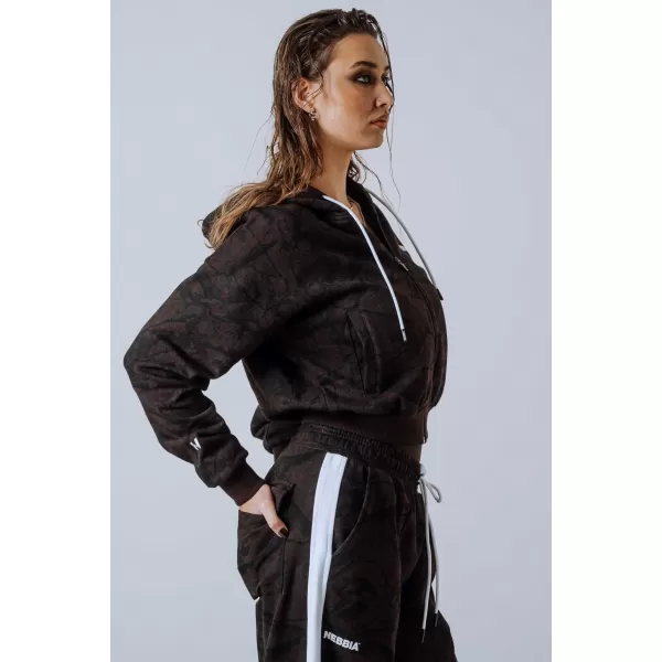  Kapuzenpullover mit Reißverschluss POWER 895 DARK BROWN CAMO Nebbia 