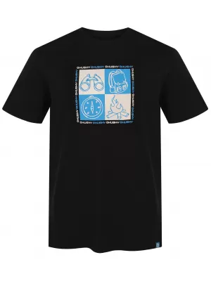 Herren-T-Shirt HUSKY TEE SQUARE M SCHWARZ