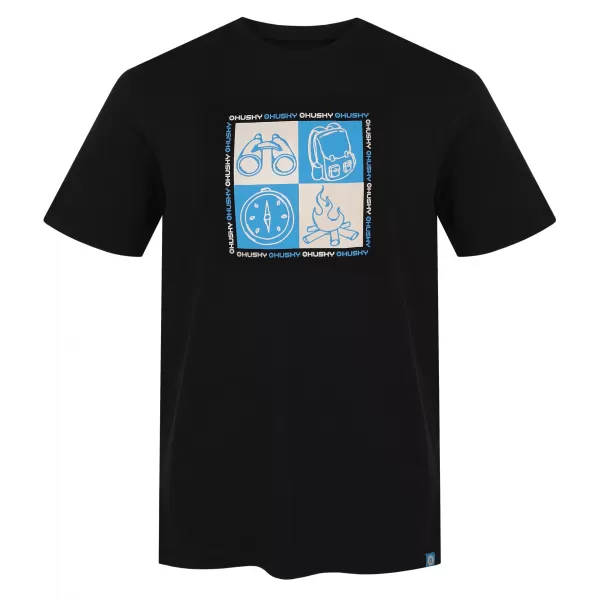  Herren-T-Shirt HUSKY TEE SQUARE M SCHWARZ 