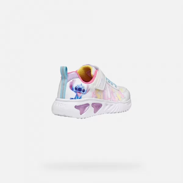  Mädchen-Sneaker GEOX ASSISTER J65E9B0AN02C0653 WEIß 
