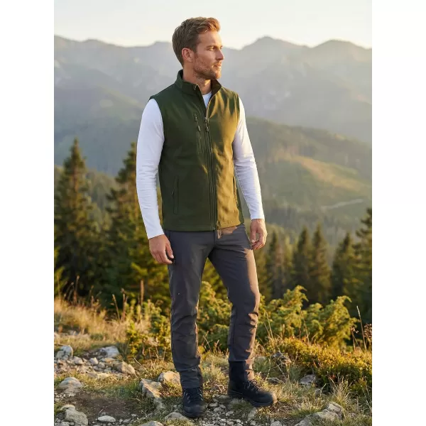  Herren-Softshellweste ALTISPORT NoPrint NP/ALM865 MILITÄR 