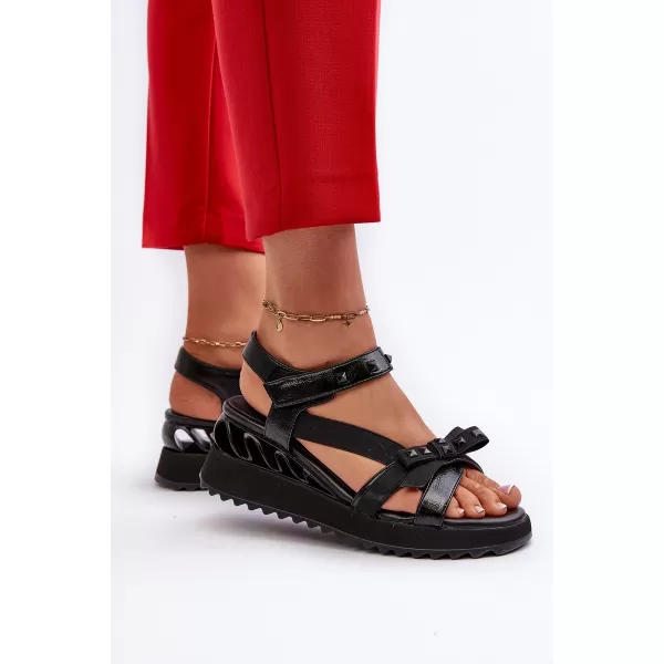 Damensandalen D&A CR956 SCHWARZ 