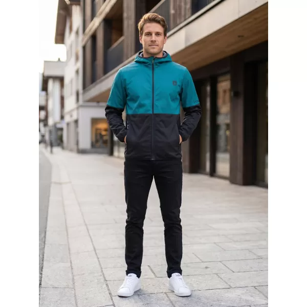  Premium-Softshelljacke für Herren ALTISPORT VOJ/ALM051JACK01 KEROSIN/SCHWARZ 