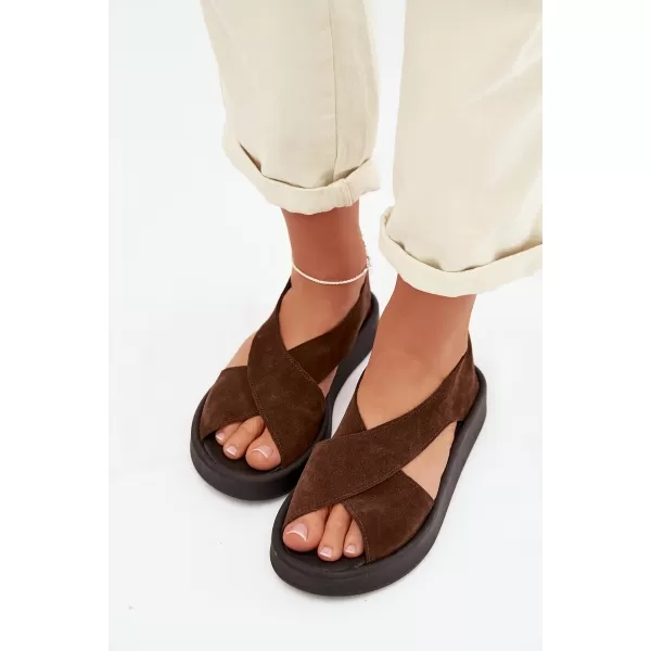  Damensandalen ZAZOO 3196 BRAUN 