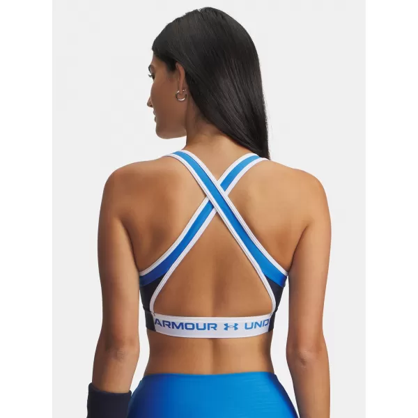  Damen-BH UNDER ARMOUR UA CROSSBACK MID OPEN BACK 6005838-403 BLAU 
