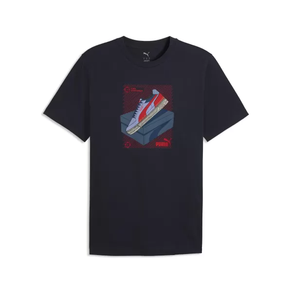  Herren-T-Shirt PUMA GRAPHIC TEE 691777_16 NEUE MARINE 