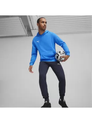 Herren-Sweatshirt PUMA TEAMGOAL CASUALS HOODY 658618_02 IGNITE BLUE/ IGNITE BLAU/PUMA WEIß