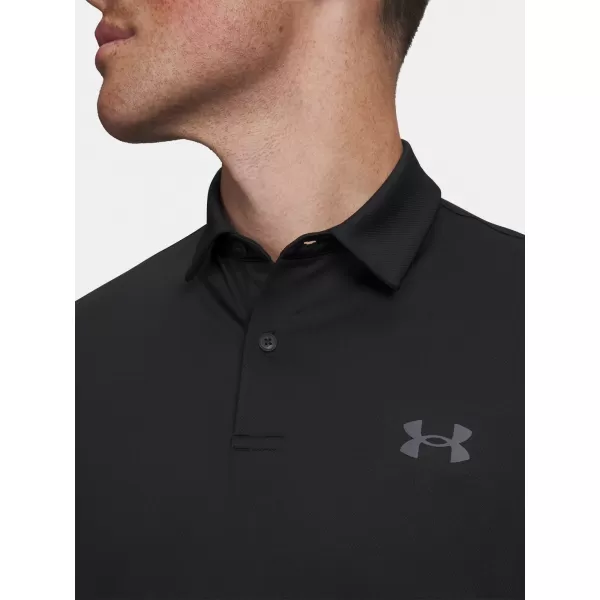  Herren-T-Shirt UNDER ARMOUR MATCHPLAY POLO 6009799-001 SCHWARZ 