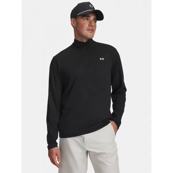  Herren-T-Shirt UNDER ARMOUR T2G 1/4 ZIP 6010129-001 SCHWARZ 