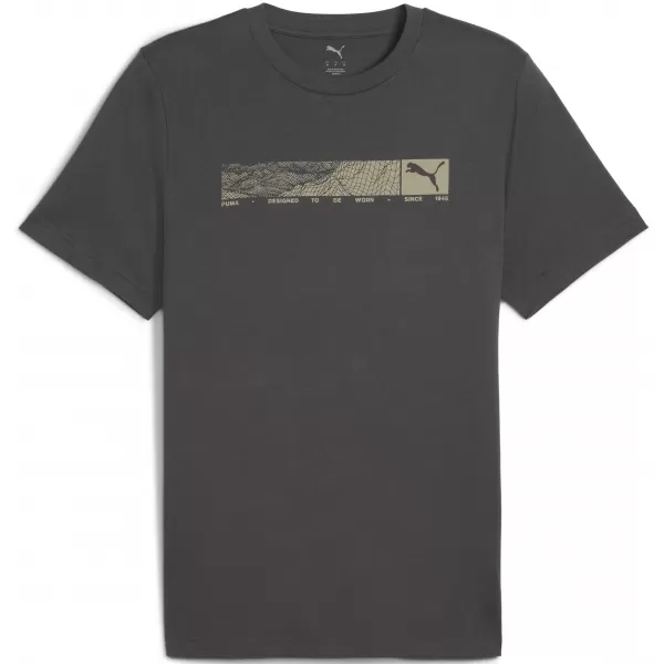  Herren-T-Shirt PUMA TECH GRAPHIC TEE 688227-44 DÜSTERES GRAU 