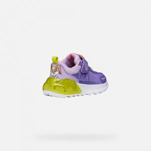  Mädchen-Sneaker GEOX ACTIVART ILLUMINUS J65LZA011CECN83A LILA 