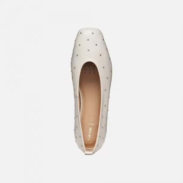  Ballerinas für Damen GEOX MARSILEA G011990 SILBER 