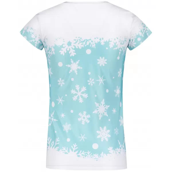 Premium-Weihnachts-T-Shirt für Damen ALTISPORT VOJ/ALWVN3TR06 BLAU 