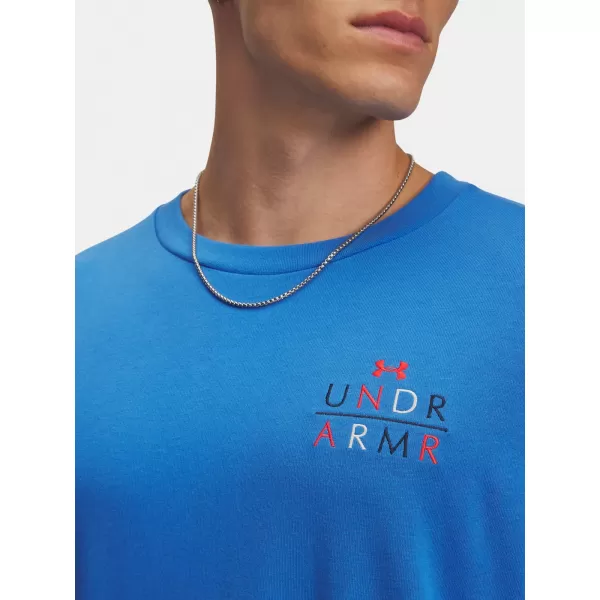  Herren-T-Shirt UNDER ARMOUR UA HWT MODERN SPORT OS LS 6004885-402 BLAU 