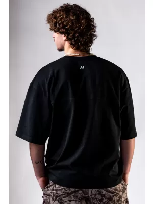 Übergroßes T-Shirt POWER 898 BLACK Nebbia