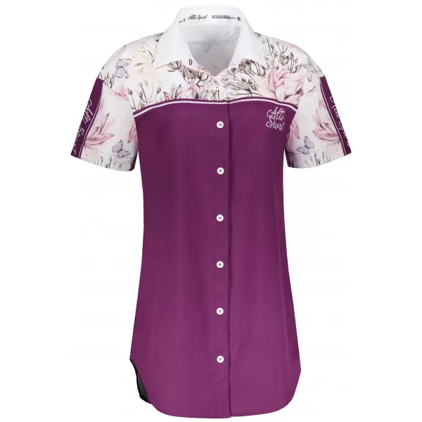  Premium-Shirt für Damen ALTISPORT VOJ/ALW008KOS01 BURGUND 