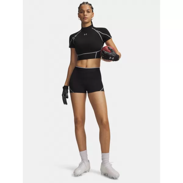  Damen-Shorts UNDER ARMOUR HEATGEAR ELITE SHORTY 6015371-008 SCHWARZ 