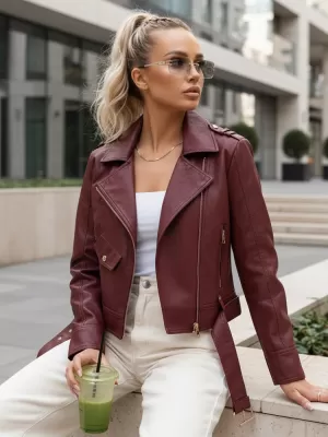 Damenjacke DSTREET TY5649 BURGUND