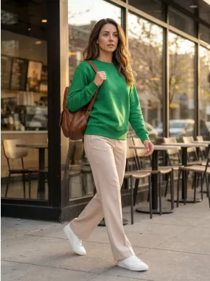 Sweatshirt ALTISPORT NoPrint NP/ALU624 MITTELGRÜN