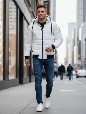 Herrenjacke DSTREET TX5096 WEIß