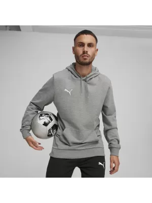 Herren -Sweatshirt PUMA TEAMGOAL CASUALS HOODY 658618_33 MITTELGRAUES HEATHER/WEIß