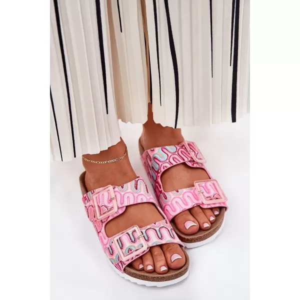  Damenhausschuhe S.BARSKI RB51-006 ROSA 