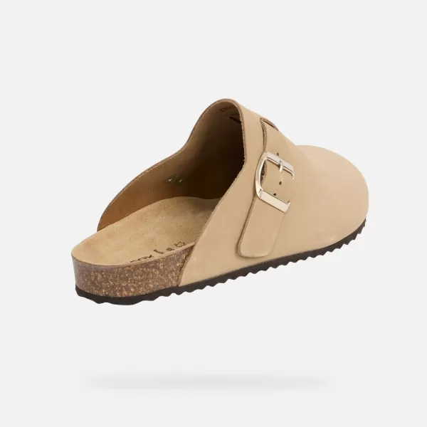  Damenhausschuhe GEOX BRIONIA G013083 BEIGE 