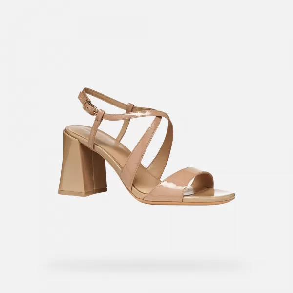  Damensandalen GEOX NEW ERAKLIA 80 T01 G012894 HELLBRAUN 