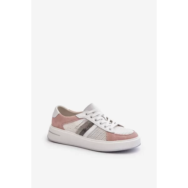  Damen-Sneaker D&A LR110 WEIß/ROSA 