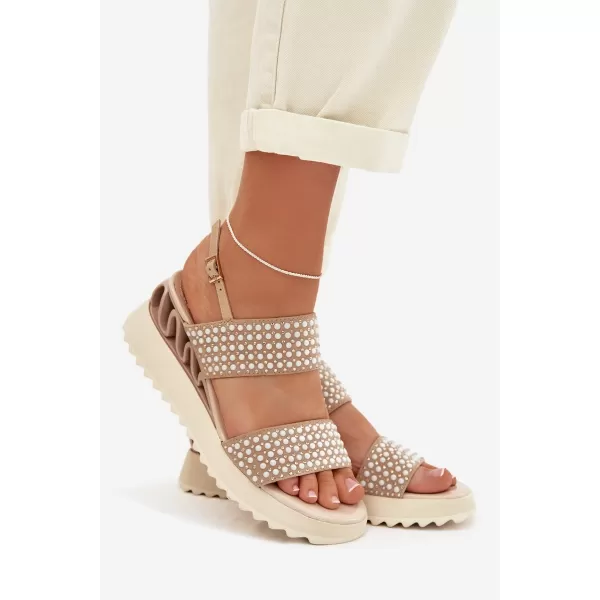  Damensandalen D&A CR61-3067 BEIGE 