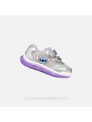 Mädchen-Sneaker GEOX LIGHTYLOO B6561C0AJASC1316 SILBER